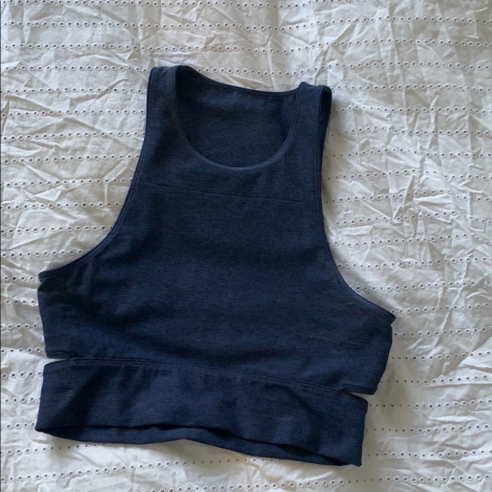 Outdoor Voices Crop - Sports Bra - Navy Blue - S